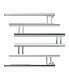 Водяной полотенцесушитель Indigo Фокстрот Zip 50*50 серебристый