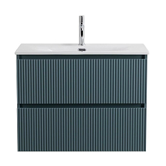 Тумба с раковиной BelBagno Uno-Mini 70 голубая матовая