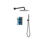 Душевой комплект Aquatek Европа AQ1376MB Set 3в1, матовый черный Душевой комплект Aquatek Европа AQ1376MB Set 3в1, матовый черный