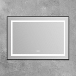 Зеркало BelBagno SPC-KRAFT-985-685-TCH-WARM-NERO 98,5*68,5 черное с Led подсветкой сенсорный выключатель подогрев Зеркало BelBagno SPC-KRAFT-985-685-TCH-WARM-NERO 98,5*68,5 черное с Led подсветкой сенсорный выключатель подогрев