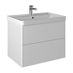 Тумба с раковиной Briz Сенсе 70 белый глянец