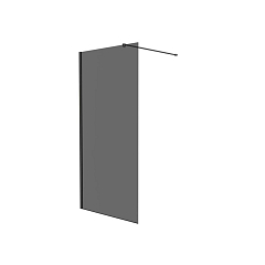 Душевая перегородка Knotlor Velum Onyx 100*200 профиль вороненая сталь без поддона