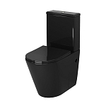 Унитаз-компакт Grossman Color GR-4480BS 36,5*62 черный безободковый с крышкой-сиденьем микролифт Slim Унитаз-компакт Grossman Color GR-4480BS 36,5*62 черный безободковый с крышкой-сиденьем микролифт Slim