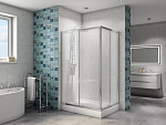 Душевой уголок BelBagno DUE-AH-2-100/80-C-Cr 100*80*190 L/R без поддона Душевой уголок BelBagno DUE-AH-2-100/80-C-Cr 100*80*190 L/R без поддона