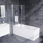 Шторка на ванну Damixa Skyline 80*30*140 с полотенцедержателем Шторка на ванну Damixa Skyline 80*30*140 с полотенцедержателем