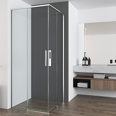 Душевой уголок Vincea Ultima VSS 100*90*200 профиль хром без поддона