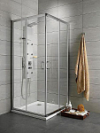 Душевой уголок Radaway Premium Plus C графитовое стекло 100*100*190 без поддона Душевой уголок Radaway Premium Plus C графитовое стекло 100*100*190 без поддона