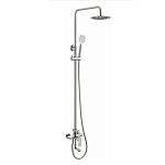 Душевая стойка Haiba HB24807 с изливом сталь матовая Душевая стойка Haiba HB24807 с изливом сталь матовая