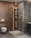 Душевой уголок Cezares Molveno MOLVENO-AHF-31-120/90-C-BORO-IV 120*90*195 профиль брашированное золото без поддона Душевой уголок Cezares Molveno MOLVENO-AHF-31-120/90-C-BORO-IV 120*90*195 профиль брашированное золото без поддона