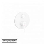 Смеситель Excellent Pi AREX.1245WH для ванны и душа скрытый монтаж белый матовый