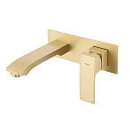 Смеситель Raglo R01.11.03 для раковины скрытый монтаж золотой сатин