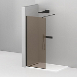 Душевая перегородка Cezares LIBERTA-L-1-80-120-BR-NERO Walk-in 80*120*195 L/R с односторонним входом, стекло бронза, профиль черный без поддона Душевая перегородка Cezares LIBERTA-L-1-80-120-BR-NERO Walk-in 80*120*195 L/R с односторонним входом, стекло бронза, профиль черный без поддона