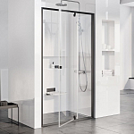 Душевая дверь в нишу Ravak Pivot PDOP2-120 120*190 профиль черный, стекло Transparent без поддона Душевая дверь в нишу Ravak Pivot PDOP2-120 120*190 профиль черный, стекло Transparent без поддона