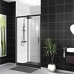 Душевая дверь в нишу BelBagno UNO-195-BF-1-120-C-NERO 120*195 L/R стекло прозрачное без поддона Душевая дверь в нишу BelBagno UNO-195-BF-1-120-C-NERO 120*195 L/R стекло прозрачное без поддона