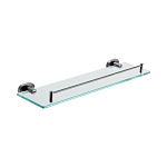 Полка Belz B90507 50 см стеклянная вороненая сталь