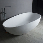 Ванна из искусственного камня NT Bagno NT312 1500 Petalo 150х75 белая матовая Ванна из искусственного камня NT Bagno NT312 1500 Petalo 150х75 белая матовая