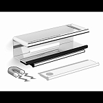 Полка Black & White SN-2351 со стеклоочистителем на магните Полка Black & White SN-2351 со стеклоочистителем на магните